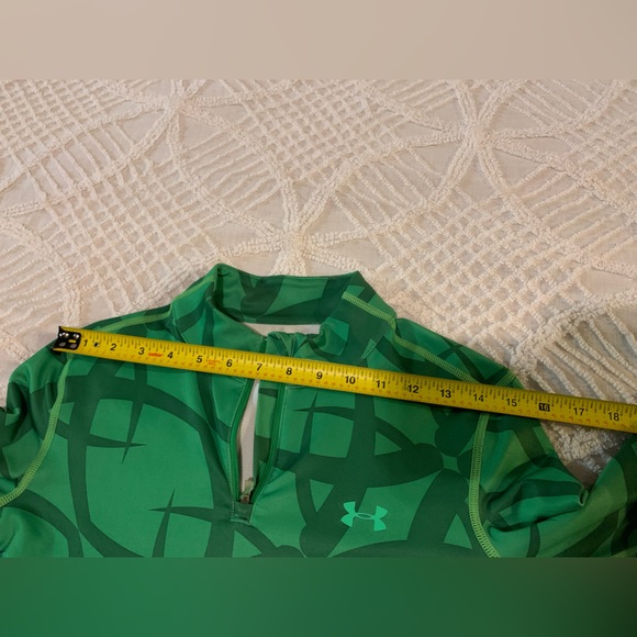 Under Armour Women's Cold Gear Long Sleeve Green Mock Neck - Picture 8 of 11